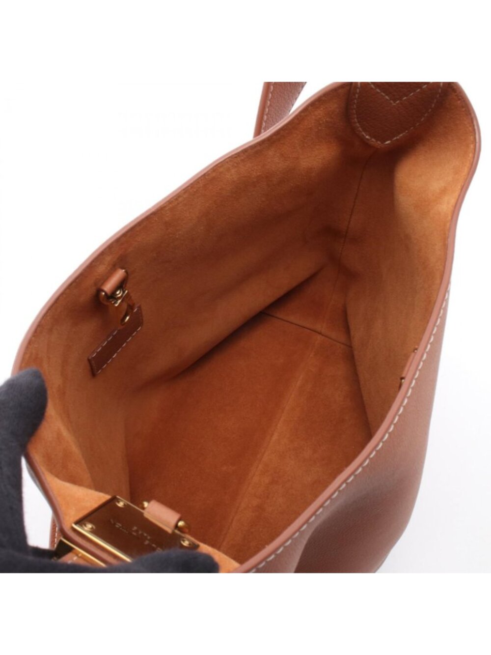 Louis Vuitton Shoulder Bag Lowkey Hobo PM Cognac Leather - Picture 3 of 6